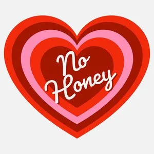 heart shaped honey sticker Sticker