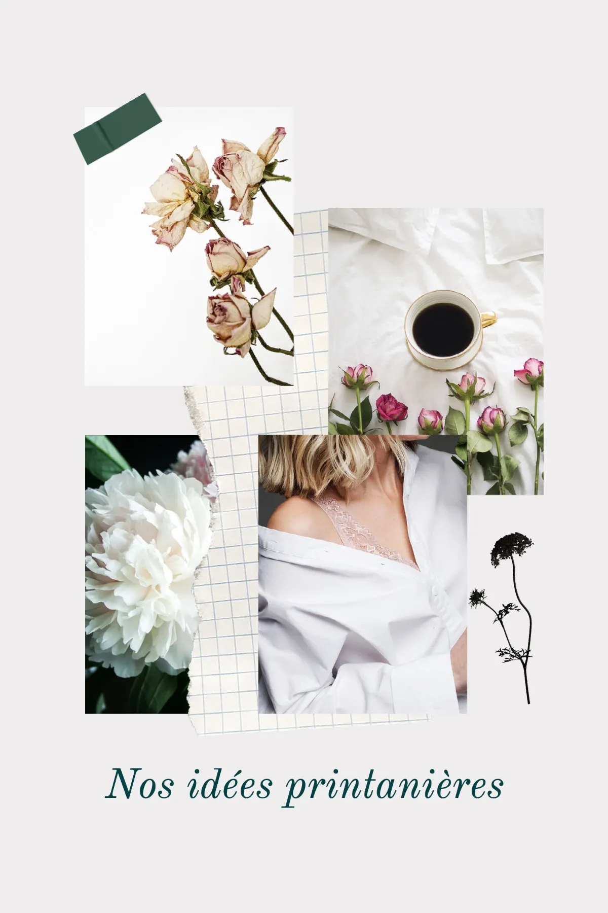 Beige Spring Collage Pinterest post
