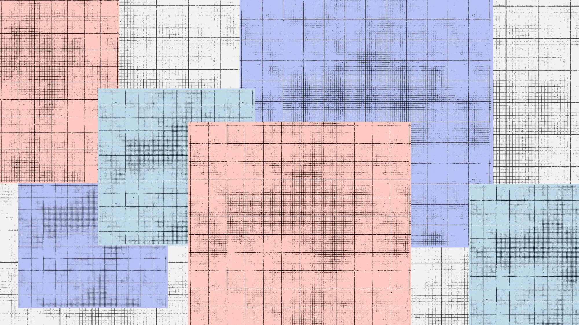 Purple Pink Grunge Grid Squares Zoom Background