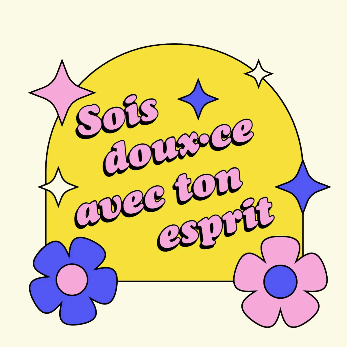 Colorful Floral Self-Love Sticker
