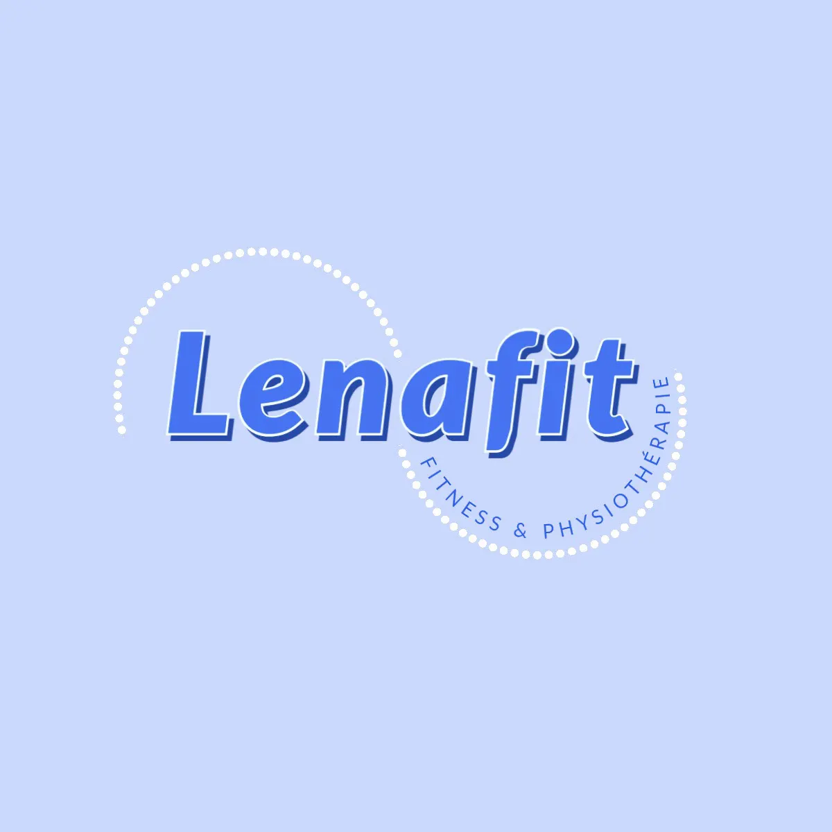 Light Blue Lenafit Fitness Logo