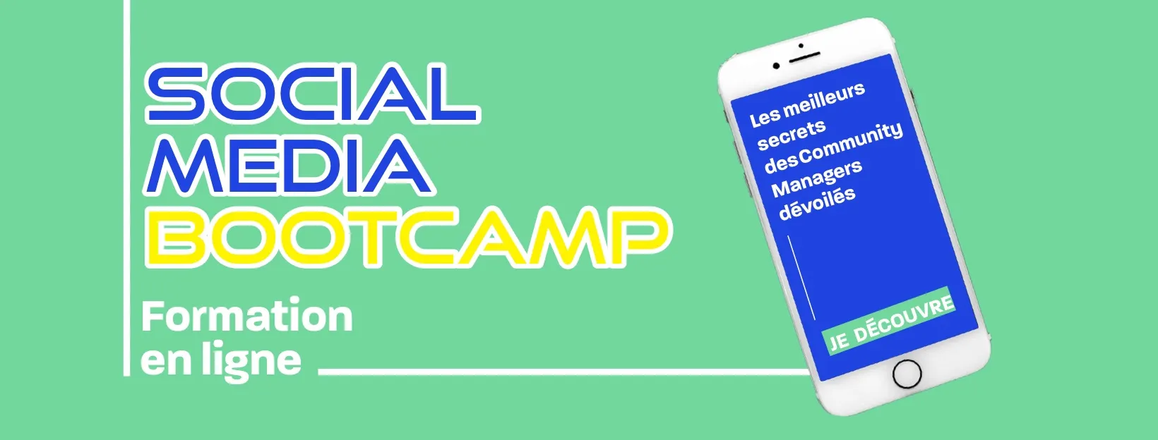 Green And Blue Social Media Bootcamp Facebook Banner Ad