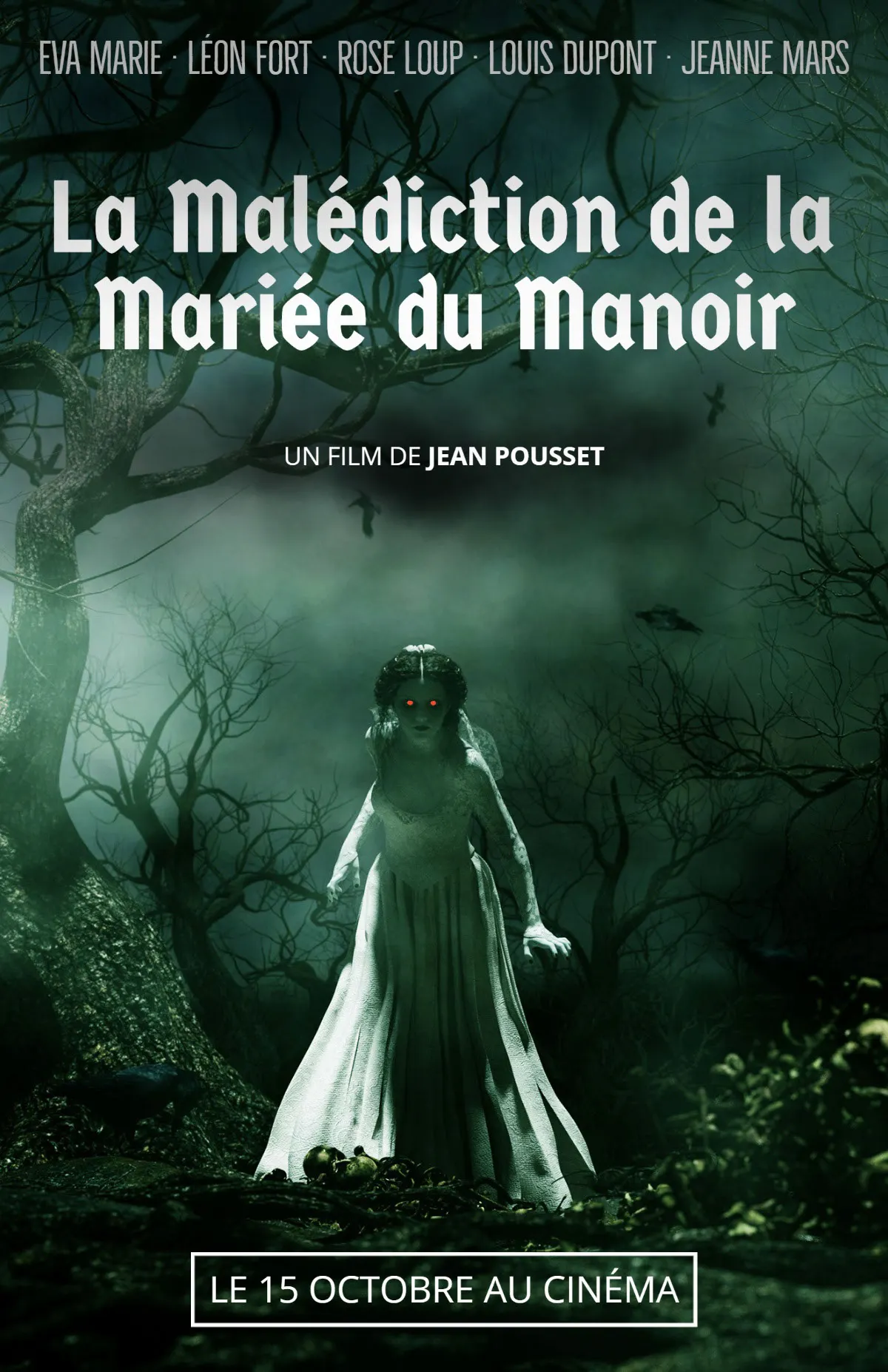 Dark Ghost Bride Horror Movie Poster