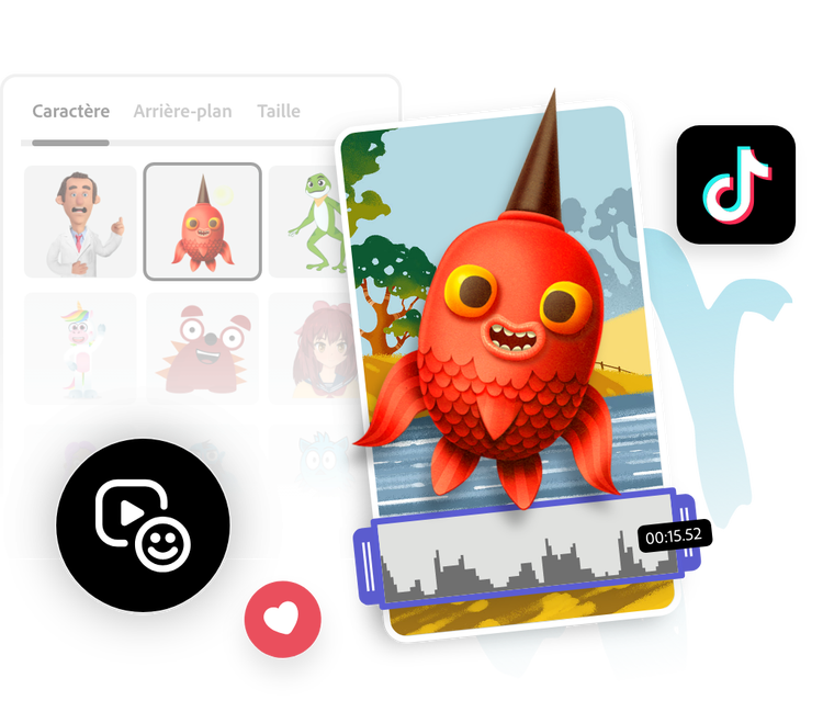 Cr ateur d animations gratuit pour tiktok adobe express