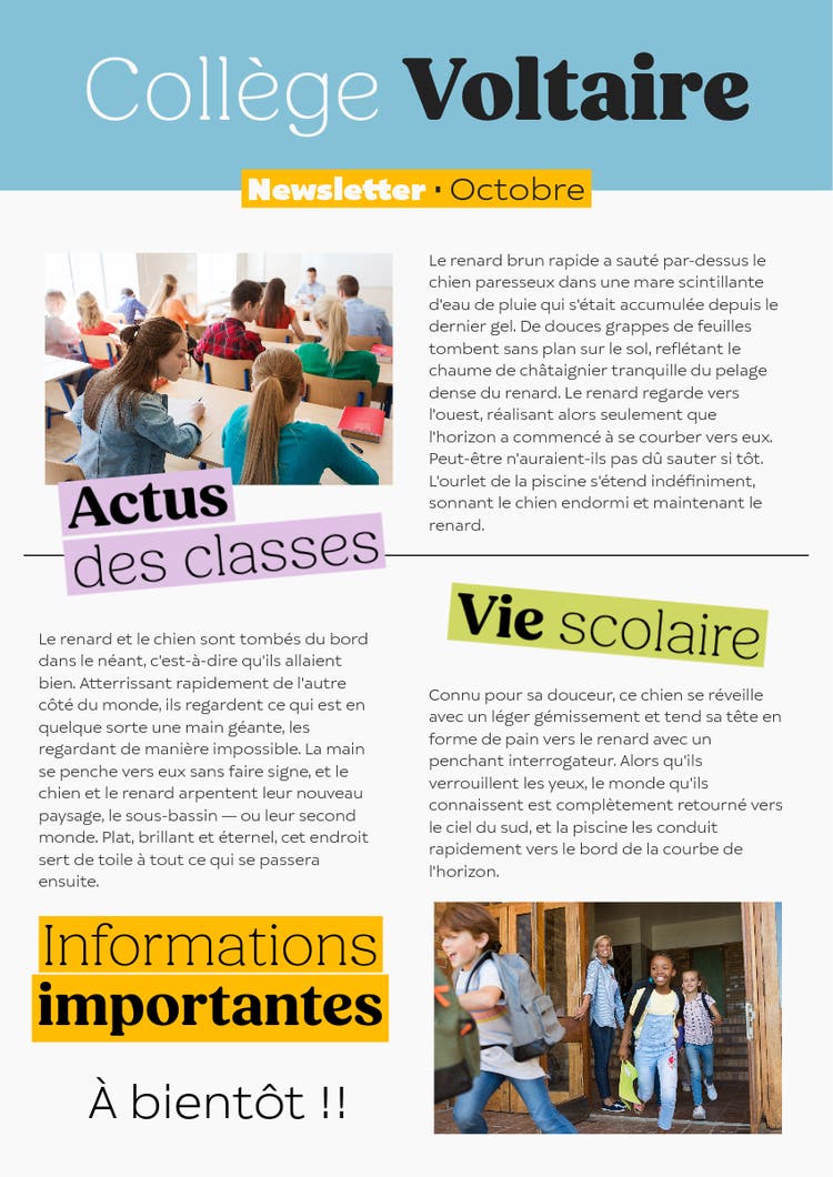 Comment créer une lettre d'information