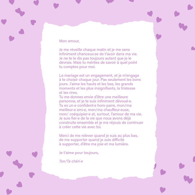 36 idées de jolies lettres d’amour pour tout revivre comme au premier jour.
