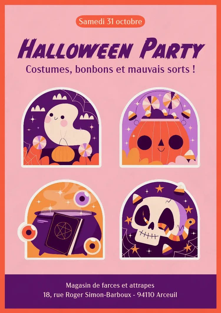 flyers pour Conseils pour préparer une fête d’Halloween