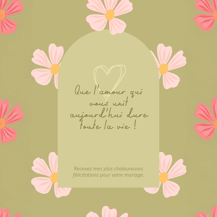 que mettre sur une carte de félicitations pour un mariage