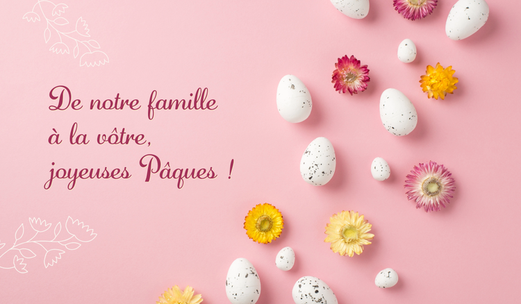 Vœux et cartes avec message de Pâques
