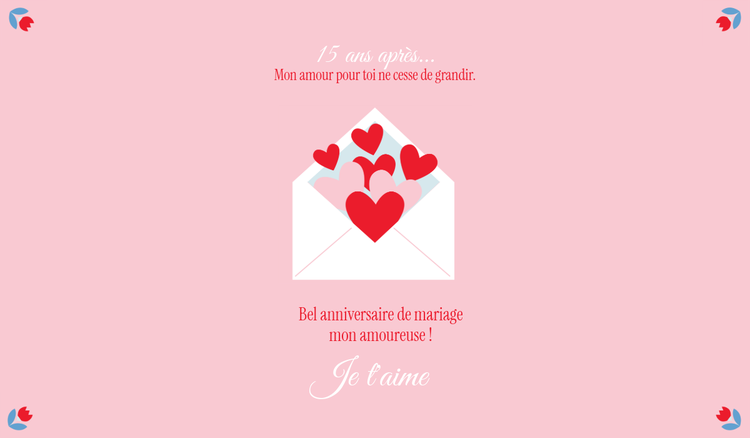 Quoi écrire sur une carte d'anniversaire de mariage