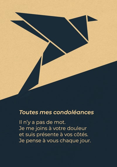 Carte de condoléances Sincères condoléances avec enveloppe  1pc-494010163