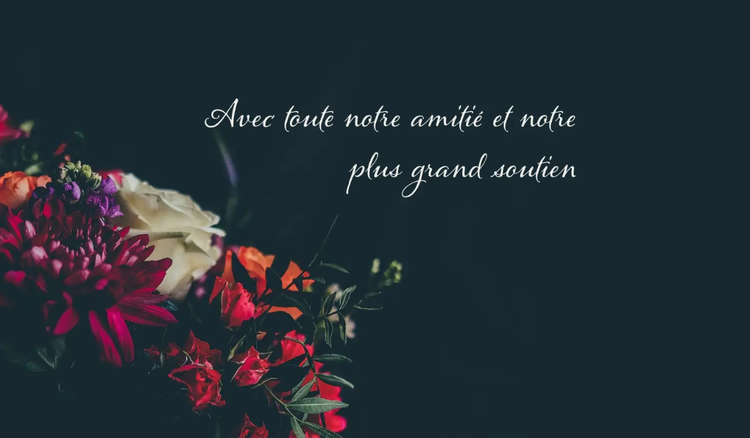 Cartes de condoléances et de sympathie