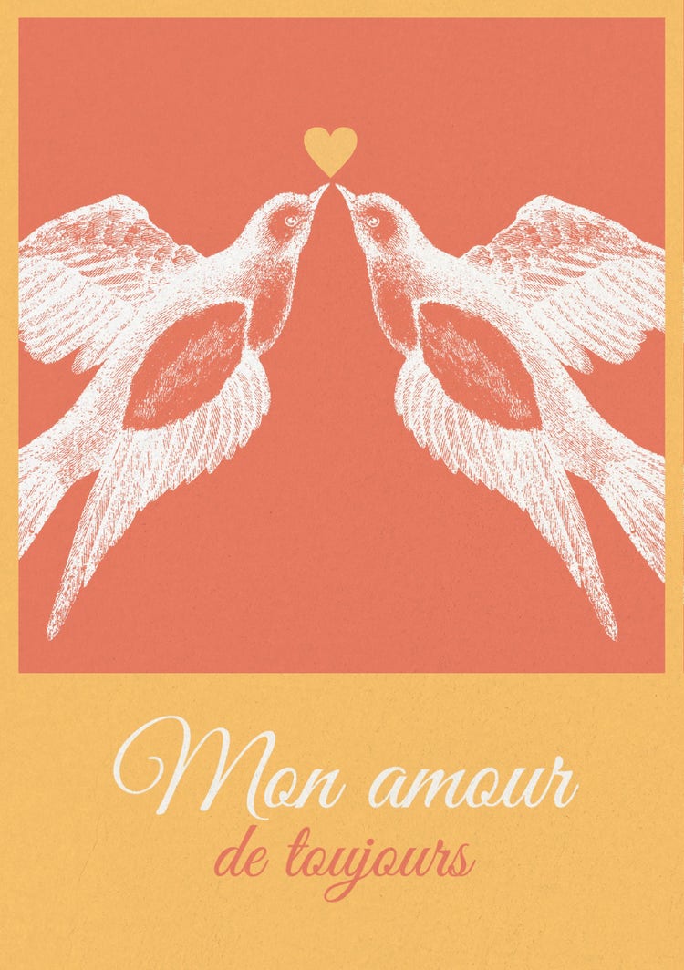 Pink gold Valentin's Day Card