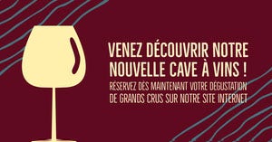 Burgundy Wine Cellar Facebook Cover Taille d'image sur Facebook