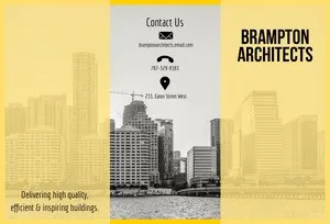 Yellow and Gray City Photo Architecture Studio Brochure Brochure