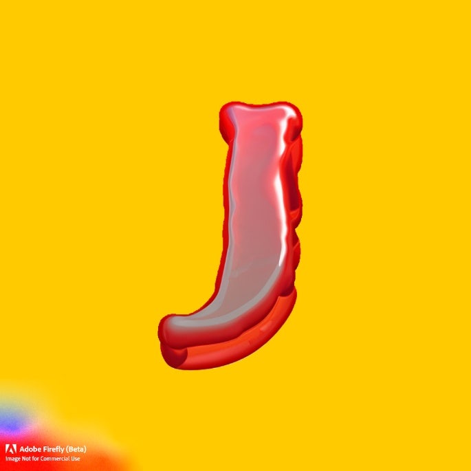 Générateur de texte 3D par IA red jell o