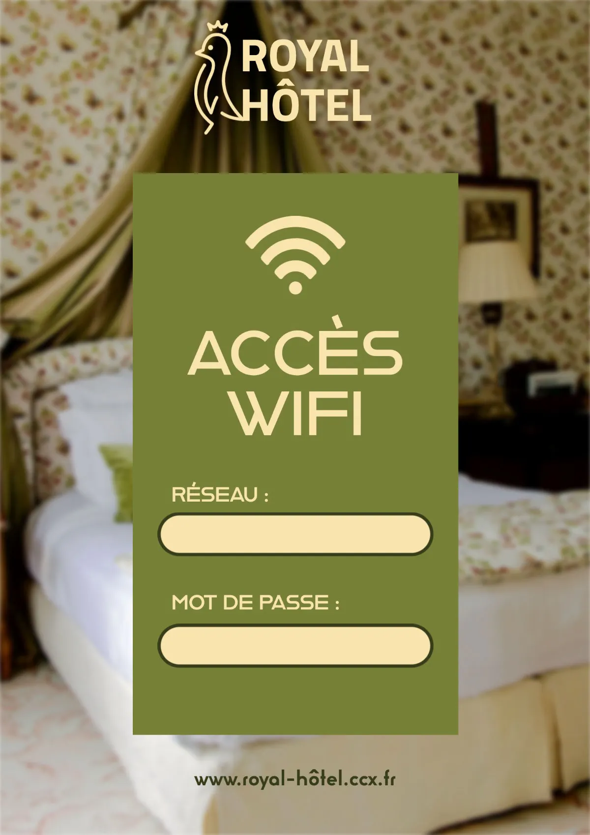 Pastel green Wifi access Flyer