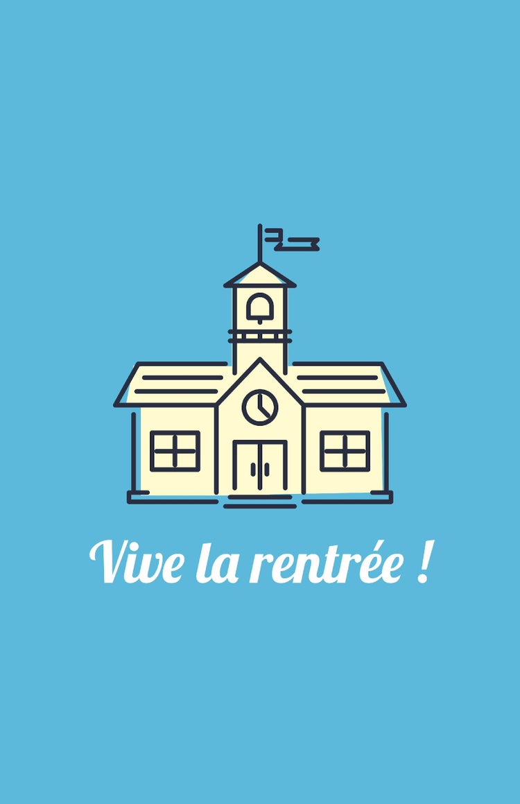 Blue and Yellow Back to School Poster