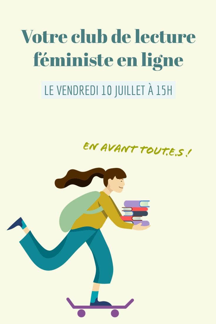 Light Green Online Feminist Book Club Pinterest Post