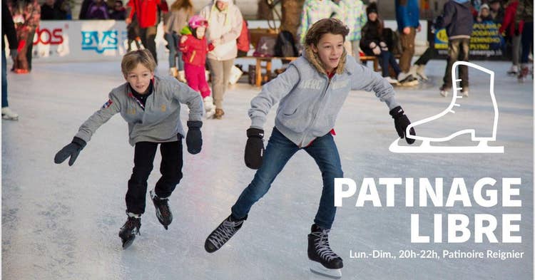 public skating rink banner ads