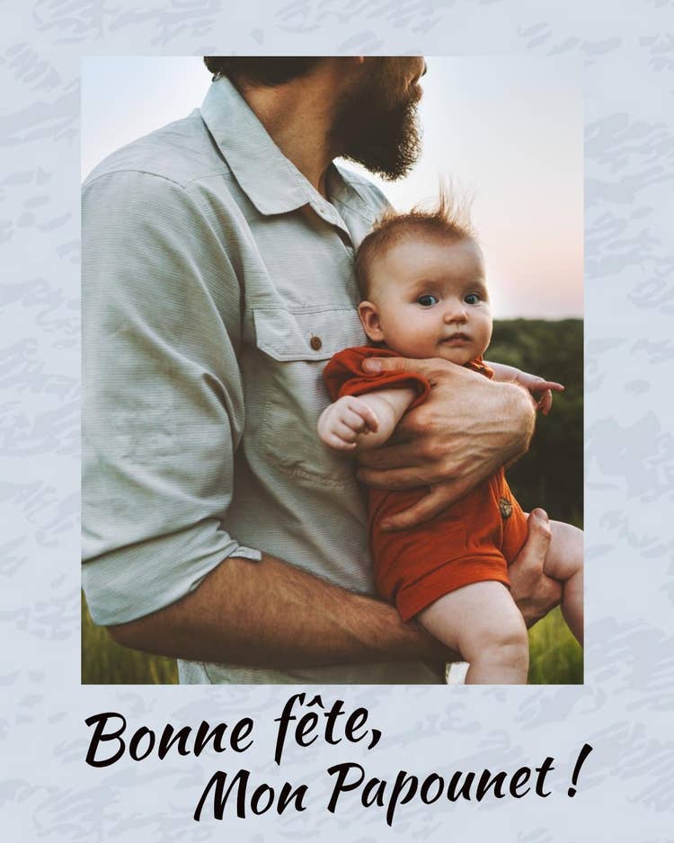 Blue Happy Father’s Day Daddy Instagram Portrait