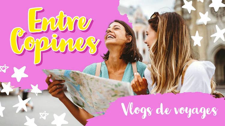 Pink And Yellow Travel Vlog Youtube Channel Art