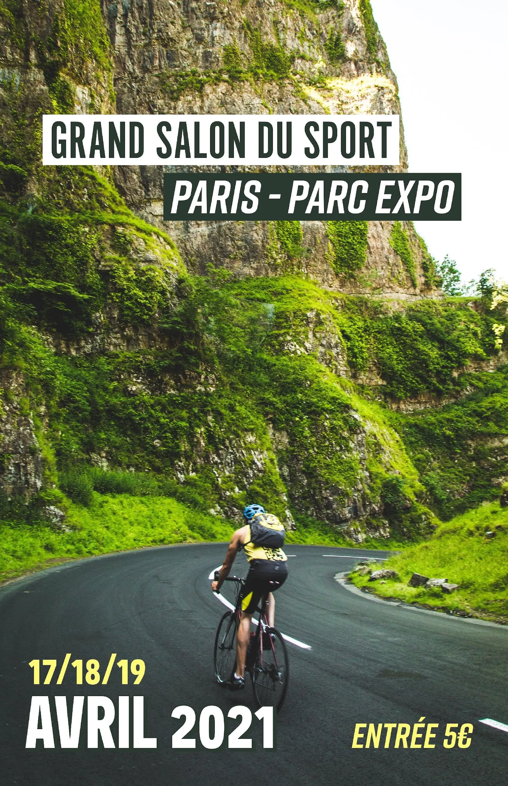 Green Cyclist Sports Fair Poster