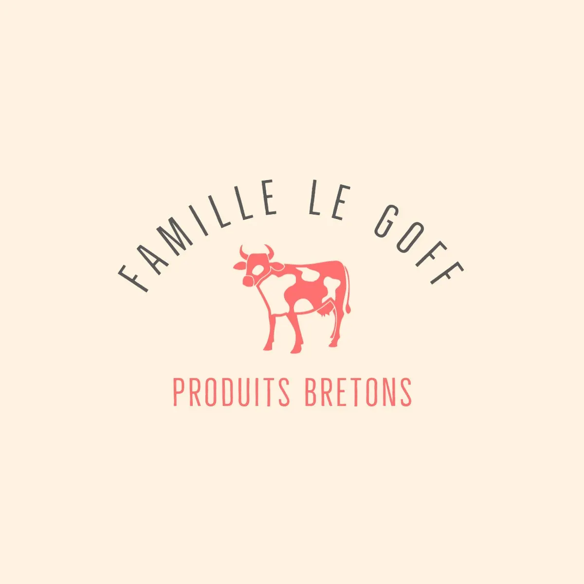 Pink And Cream Cow Milk Products Logo