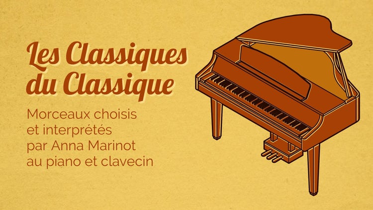 Yellow and Brown Piano Classical Music Youtube Channel Art