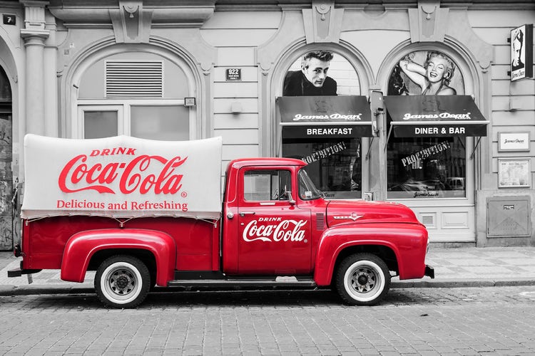 A Coca-Cola truck