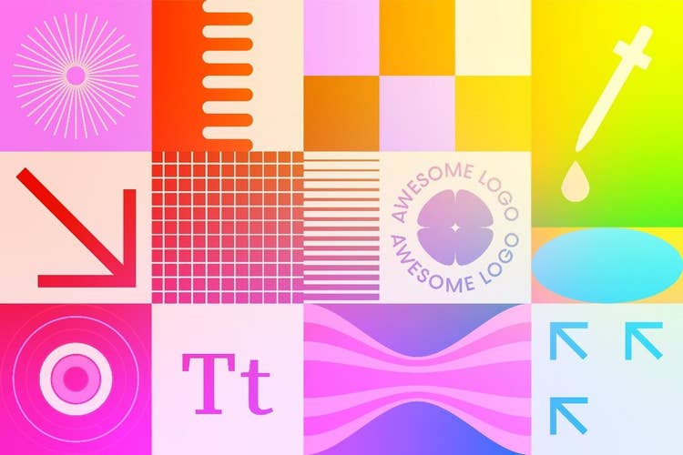 A colorful squares with different shapes Description automatically generated with medium confidence