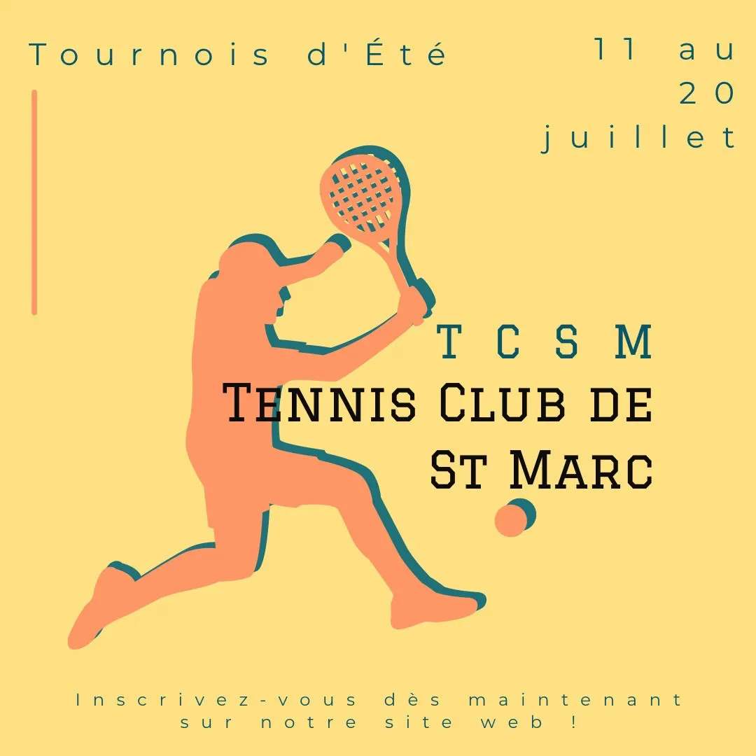 Yellow Summer Tournament - Tennis Club Instagram Square 