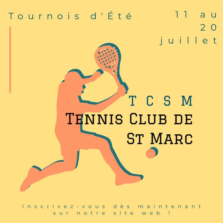 Yellow Summer Tournament - Tennis Club Instagram Square