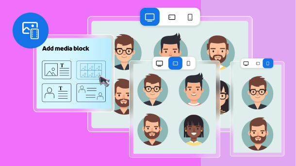 blocs média qui s’adaptent aux appareils