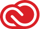 Logo Adobe Creative Cloud (rouge et blanc)