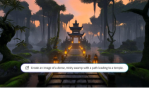 https://main--cc--adobecom.aem.page/cc-shared/assets/firefly/video/ai-generated-examples/animated-videos/media_1040634296fd8dc7c3d722ca83765c56806dbf2d5.mp4#_autoplay | Βίντεο που δημιουργήθηκε με AI, με έναν ομιχλώδη βάλτο στο ηλιοβασίλεμα, με ένα μονοπάτι από πέτρα φωτισμένο από φανάρια που οδηγεί πάνω από το νερό προς έναν παραδοσιακό ναό καθώς η κάμερα κινείται αργά προς τα εμπρός.