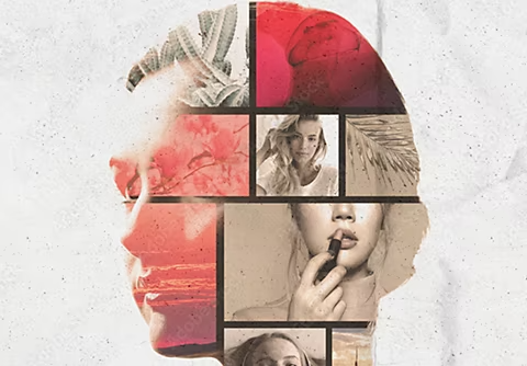 An example of a collage template.