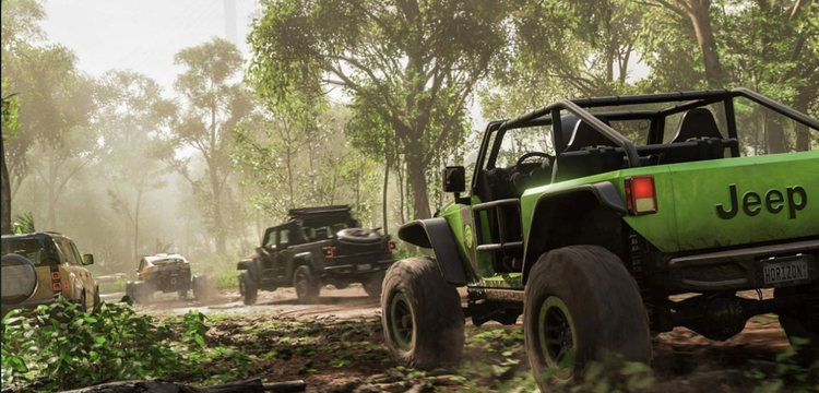 Normal mapping example creating textures in realistic Jeep render.