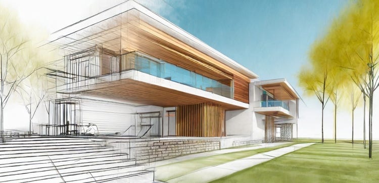 Imagen de arquitectura generada por Firefly