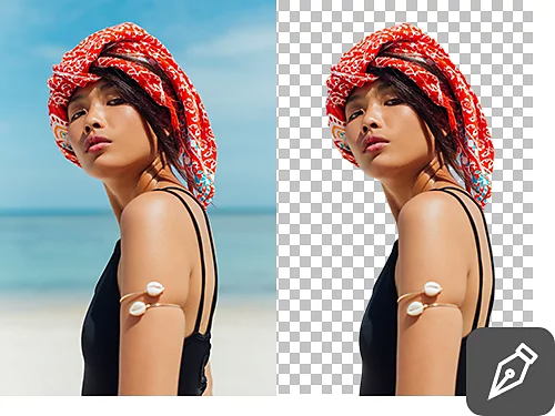 An example of a photo with a mask.