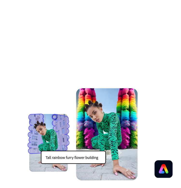 Adobe Express, powered by Firefly.