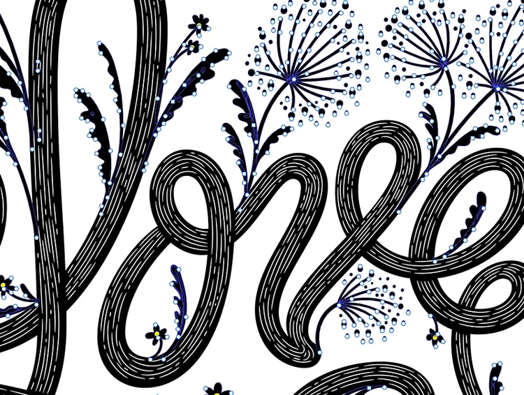 An illustration of striking visuals for print, web, and apps using Adobe's graphic design software.