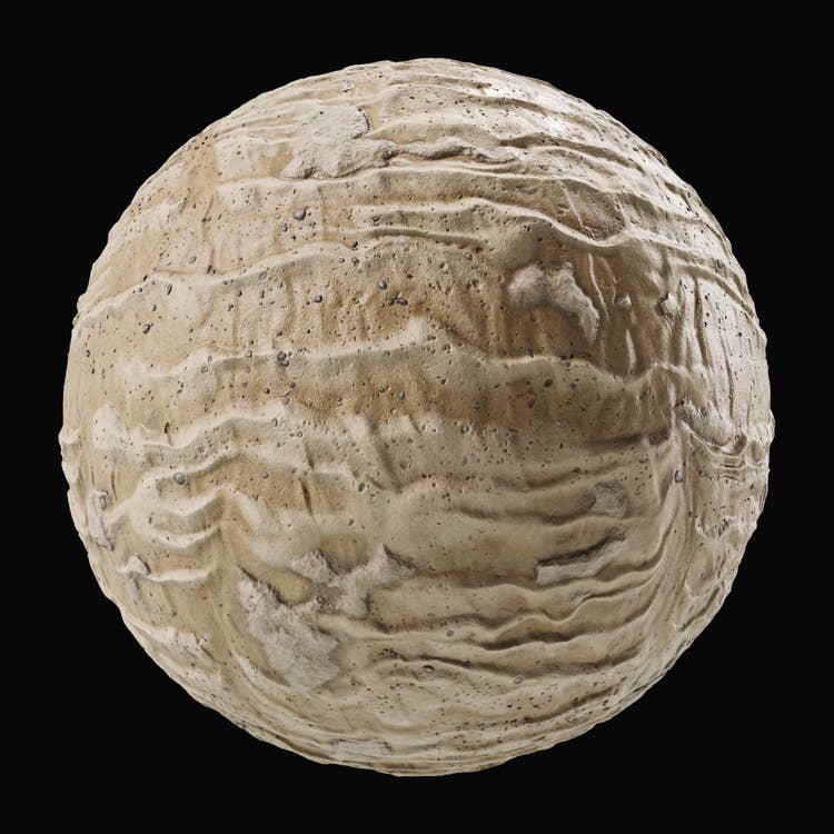 a smooth-textured rock sample