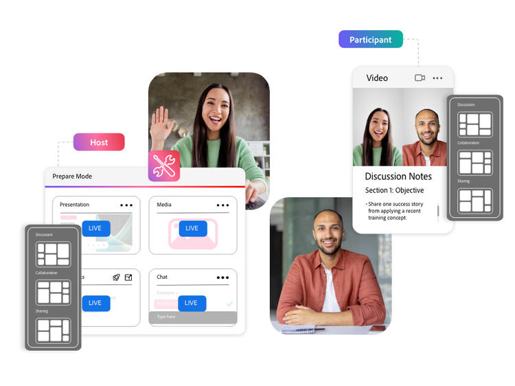Virtual classroom training tools and templates