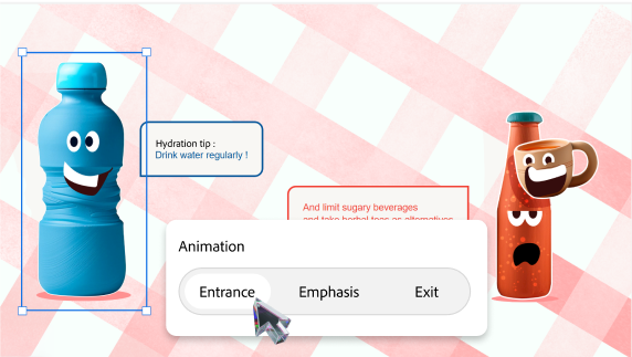 add and edit animations