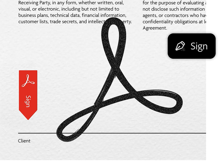 Sign a PDF feature in Adobe Acrobat Studio, promoting efficient collaboration with trusted PDF tools.