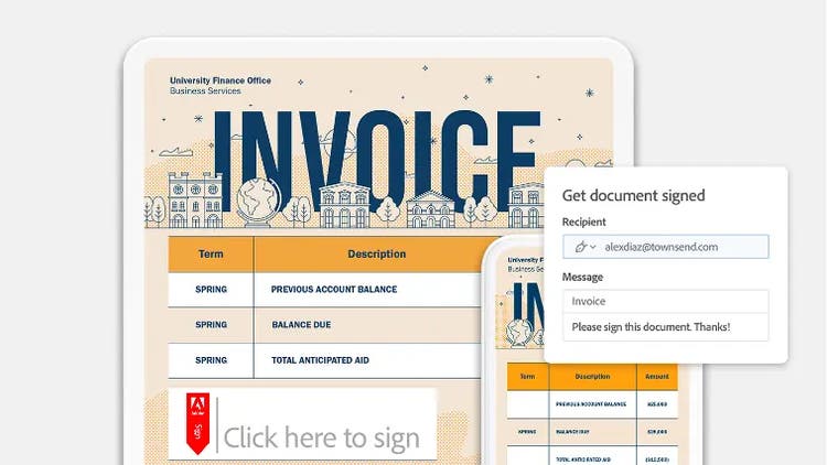 Request and track e-signatures for improved productivity