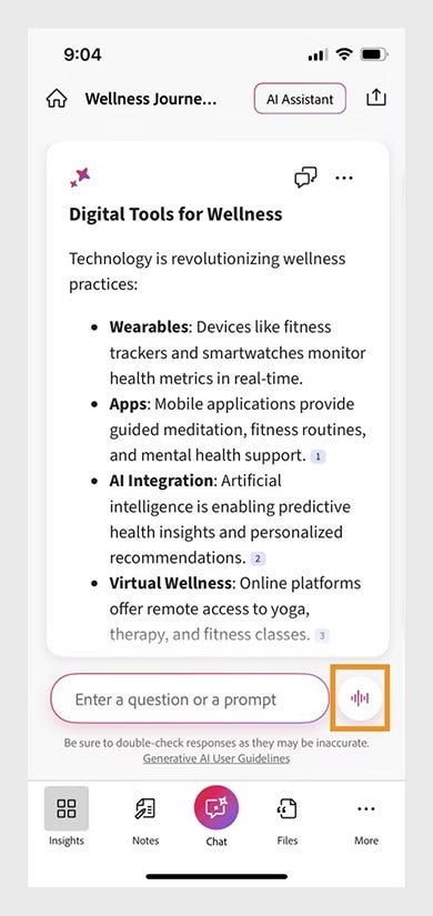 Work hands-free with AI-powered voice commands.