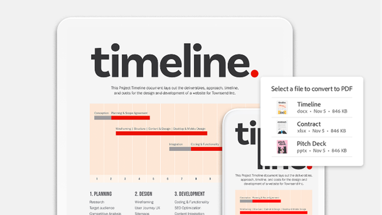 Convert to PDF mobile