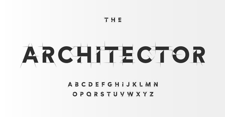 Typography project showing a custom-designed alphabet set.